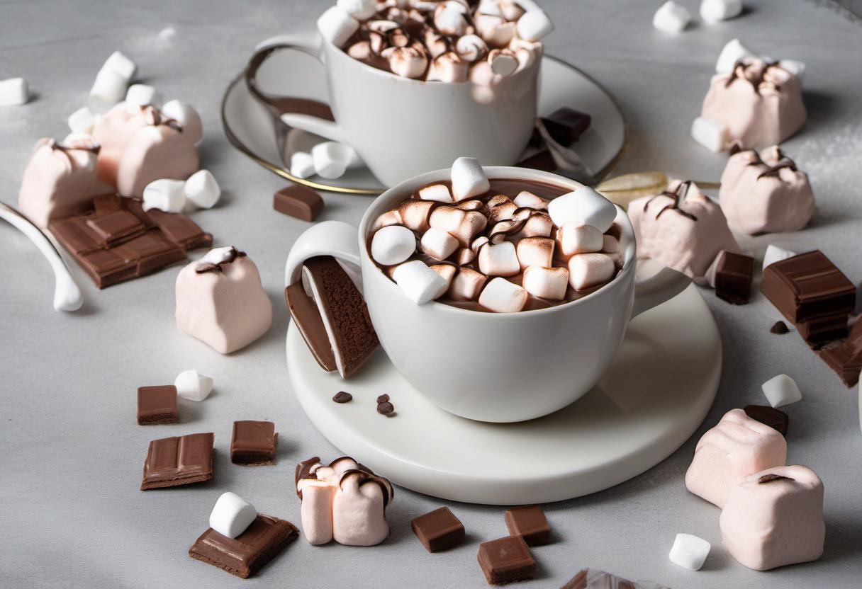 Image showing the final output answering the question: How do I add a twist to my classic hot cocoa with marshmallows.