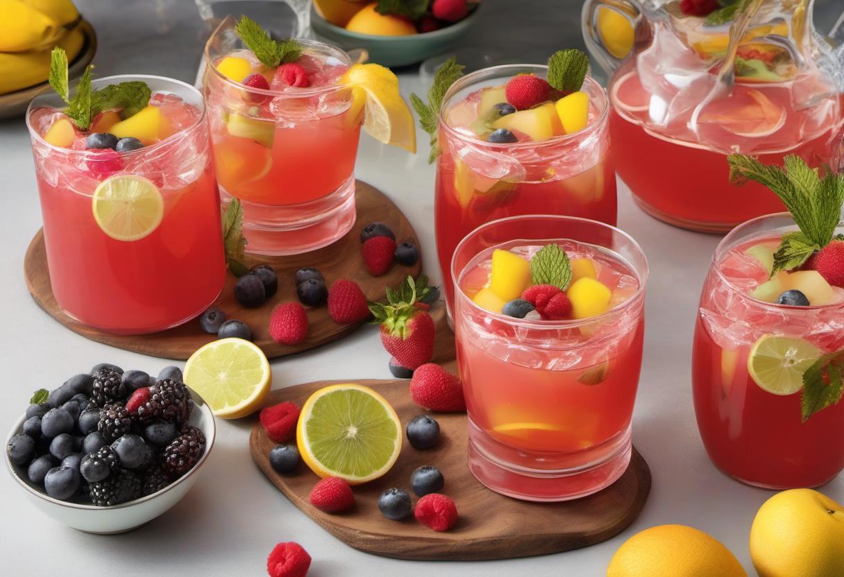 Image showing the final output answering the question: How do I create a unique twist on classic Fruit Punch.