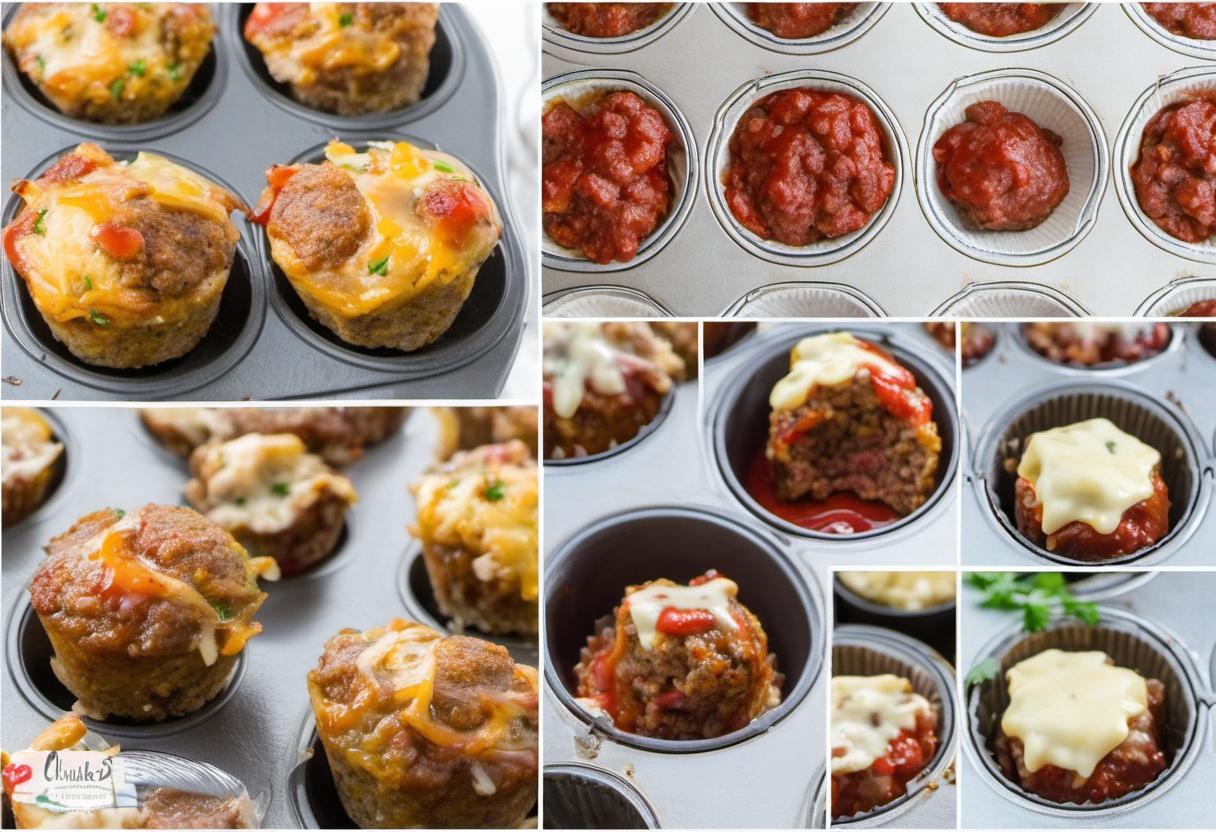 Image showing the final output answering the question: How do I make mini meatloaf muffins.