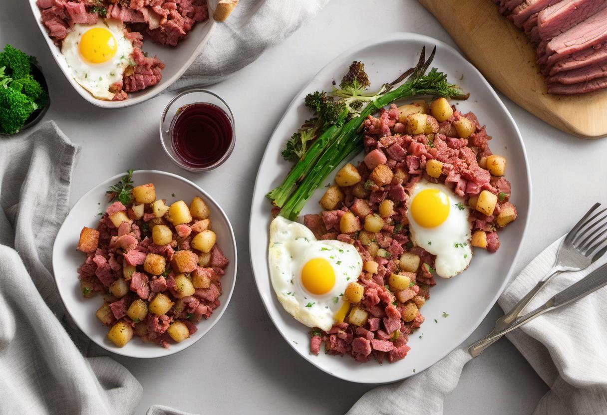 Image showing the final output answering the question: How do I make Corned Beef Hash.
