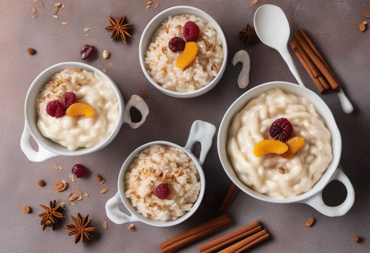 Image showing the final output answering the question: How do I make rice pudding with a twist.