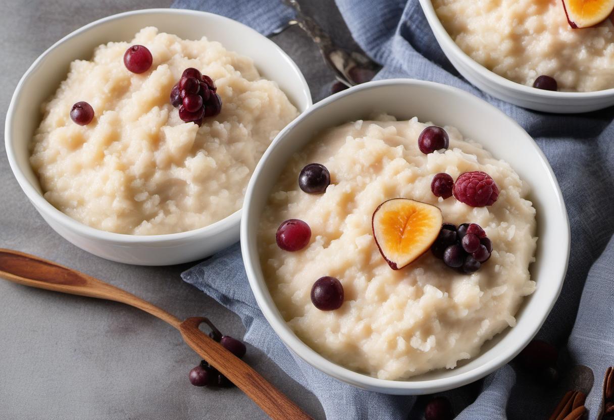 Image showing the final output answering the question: How do I make rice pudding in a slow cooker.