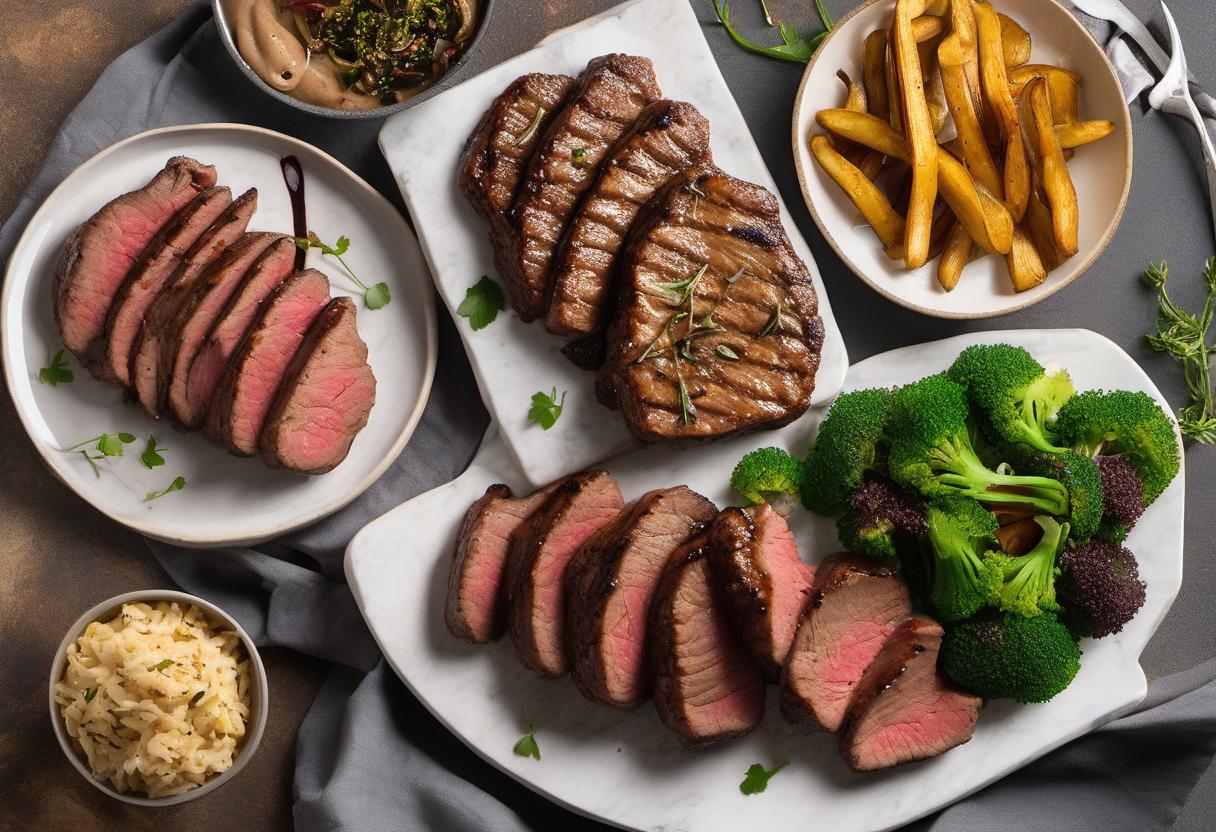 Image showing the final output answering the question: How do I make seitan steak without wheat gluten.