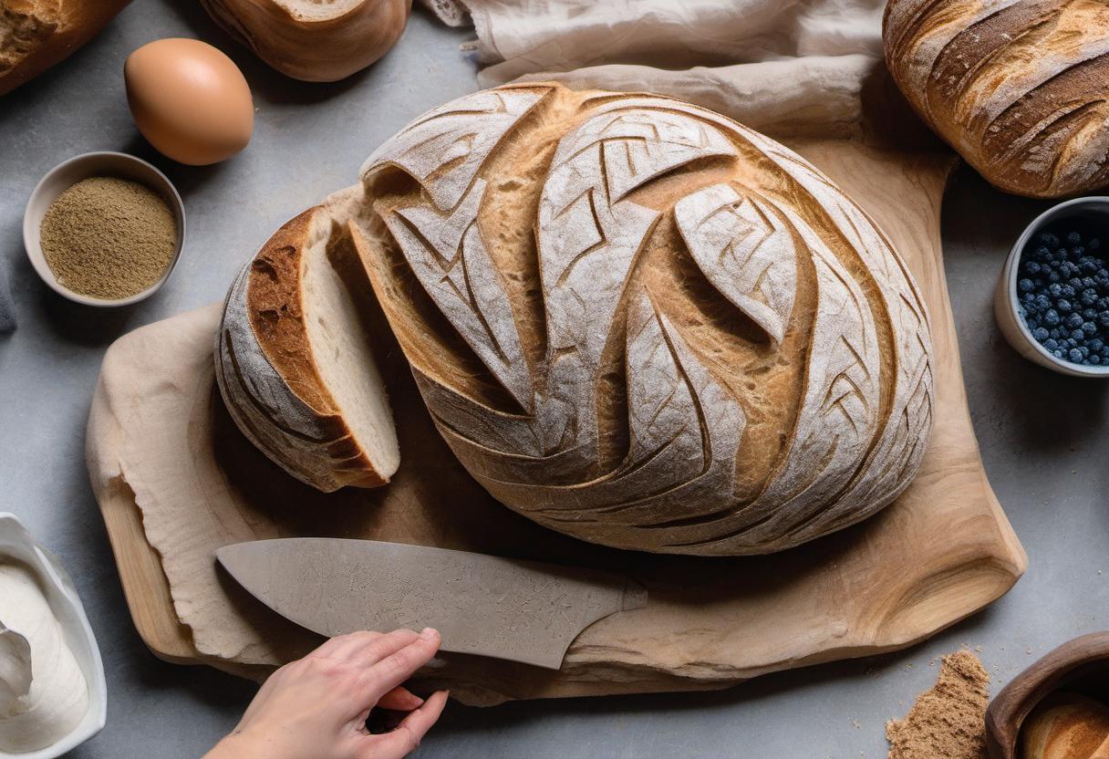 Image showing the final output answering the question: How do I shape my sourdough bread.