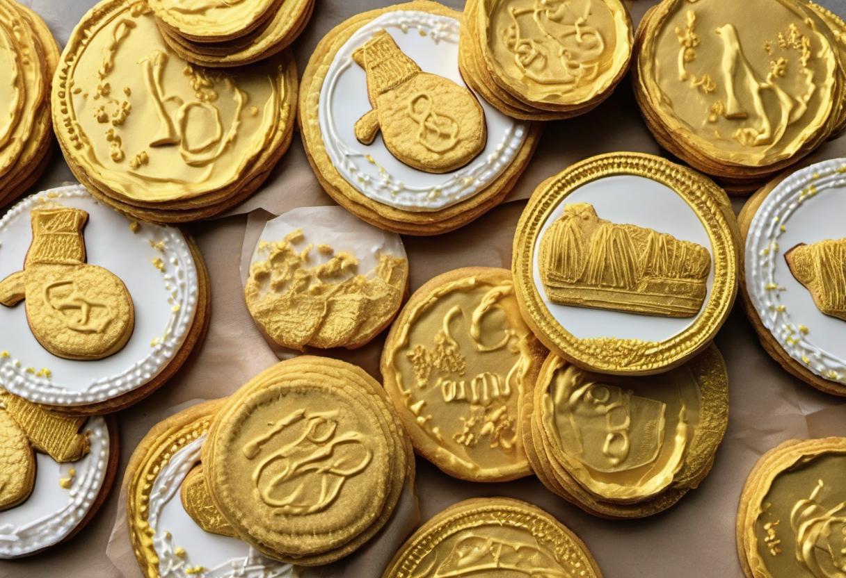 Image showing the final output answering the question: How do I bake Golden Coin Cookies.