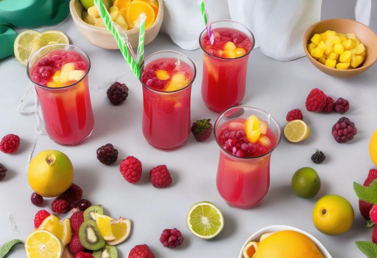 Image showing the final output answering the question: How do I make Enchanted Fruit Punch.