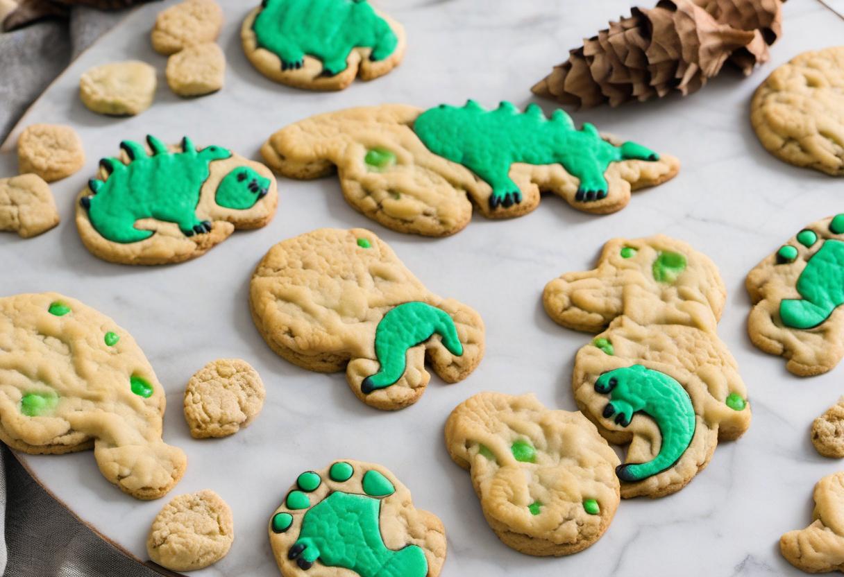 Image showing the final output answering the question: How do I make Dino Footprints Cookies.