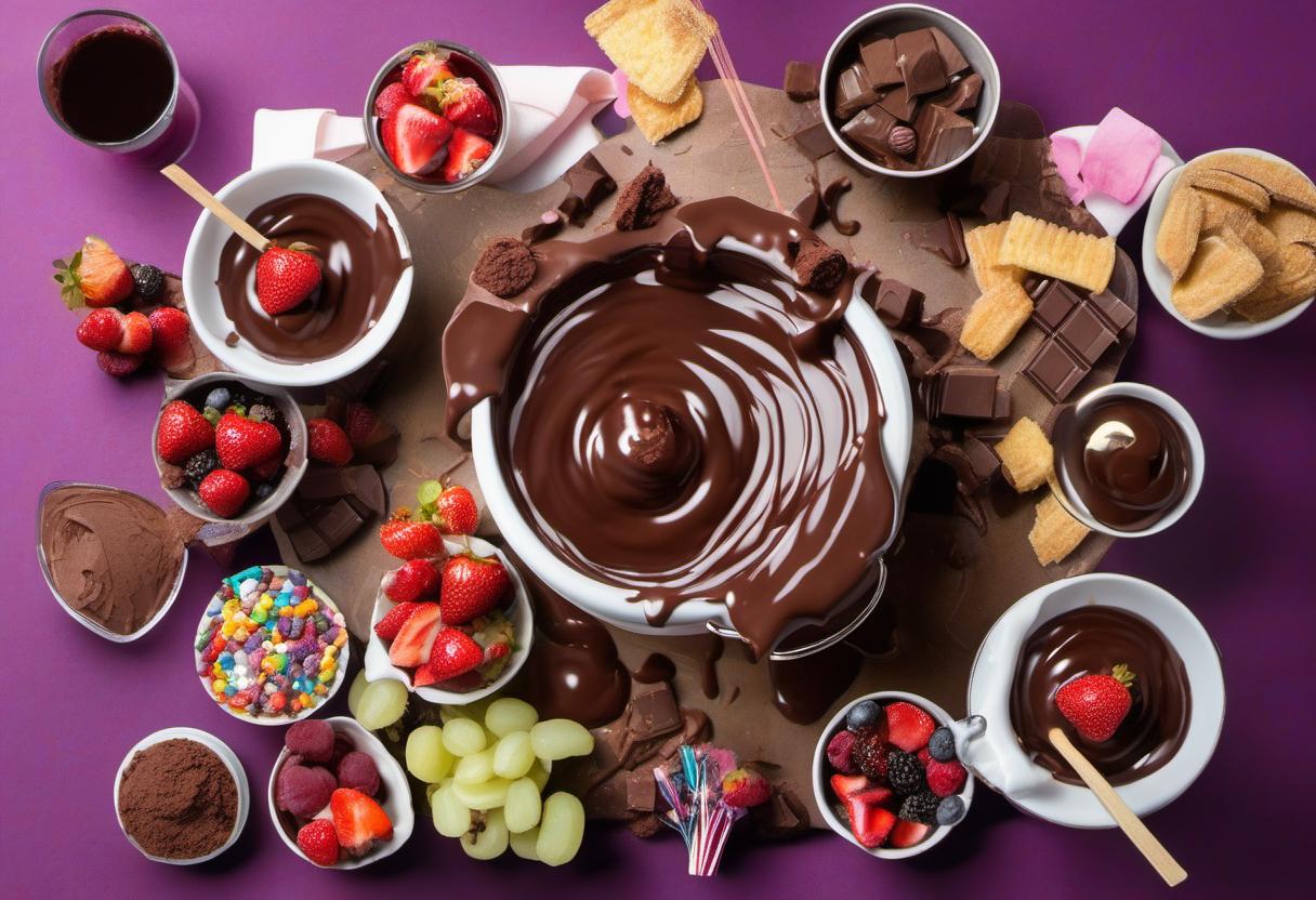 Image showing the final output answering the question: How do I make the perfect Lava Chocolate Fondue.