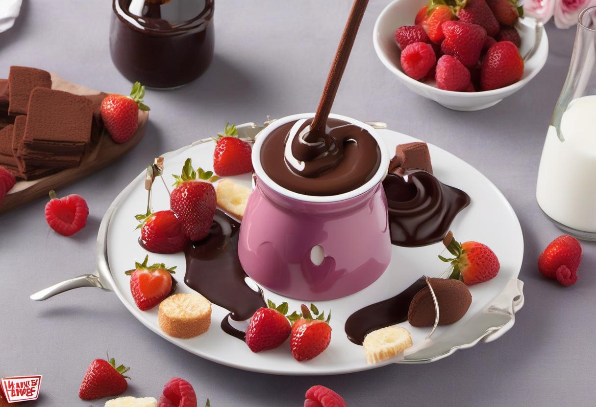 Image showing the final output answering the question: How do I turn up the romance with Lava Chocolate Fondue.