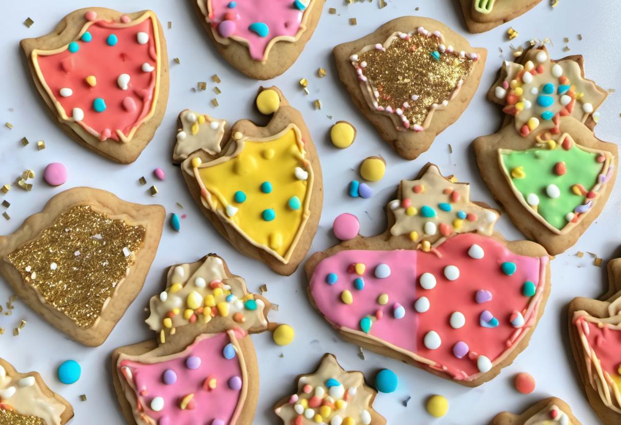 Image showing the final output answering the question: How do I decorate Power Shield Cookies.