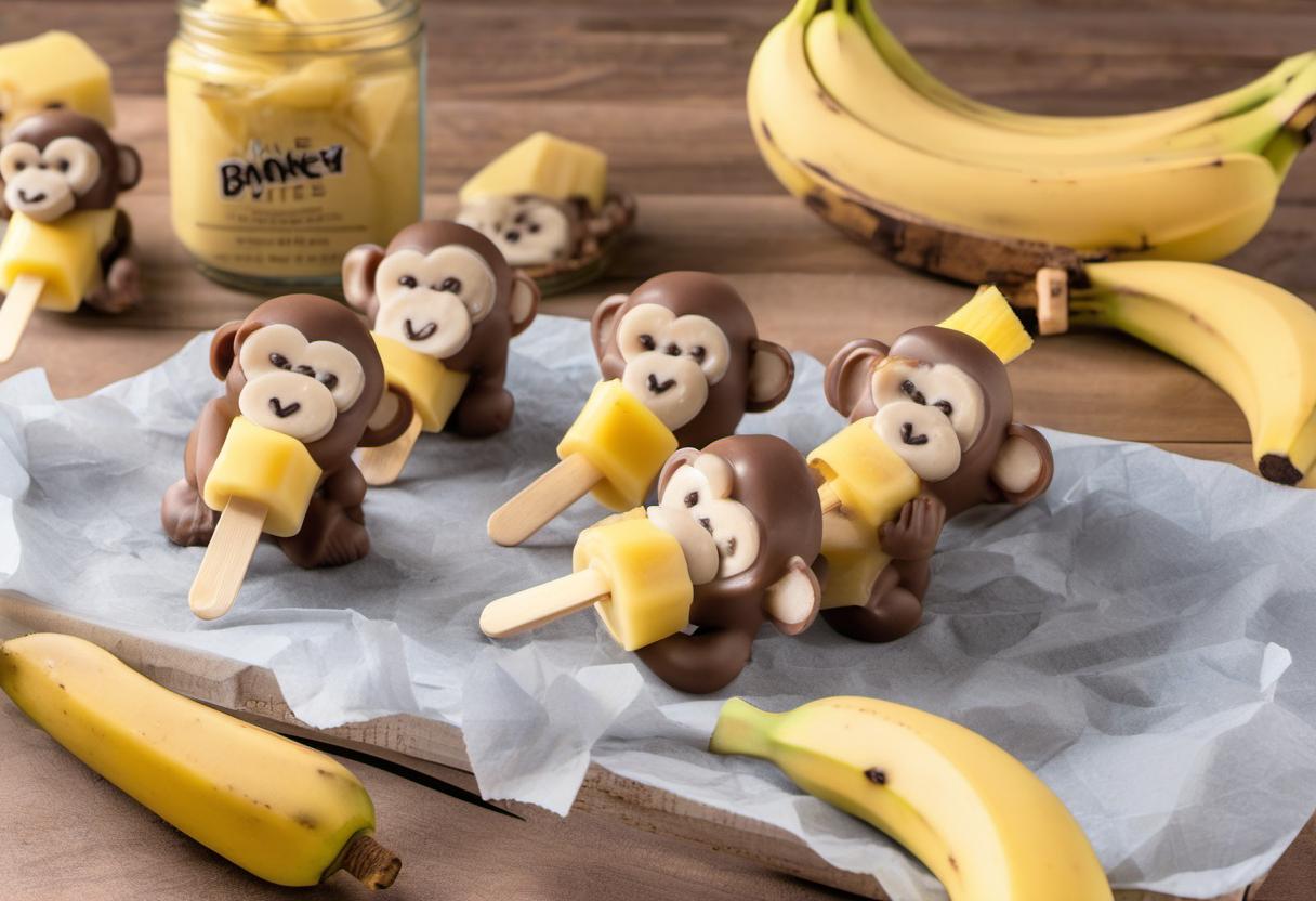 Image showing the final output answering the question: How do I make Monkey Banana Bites popsicles.