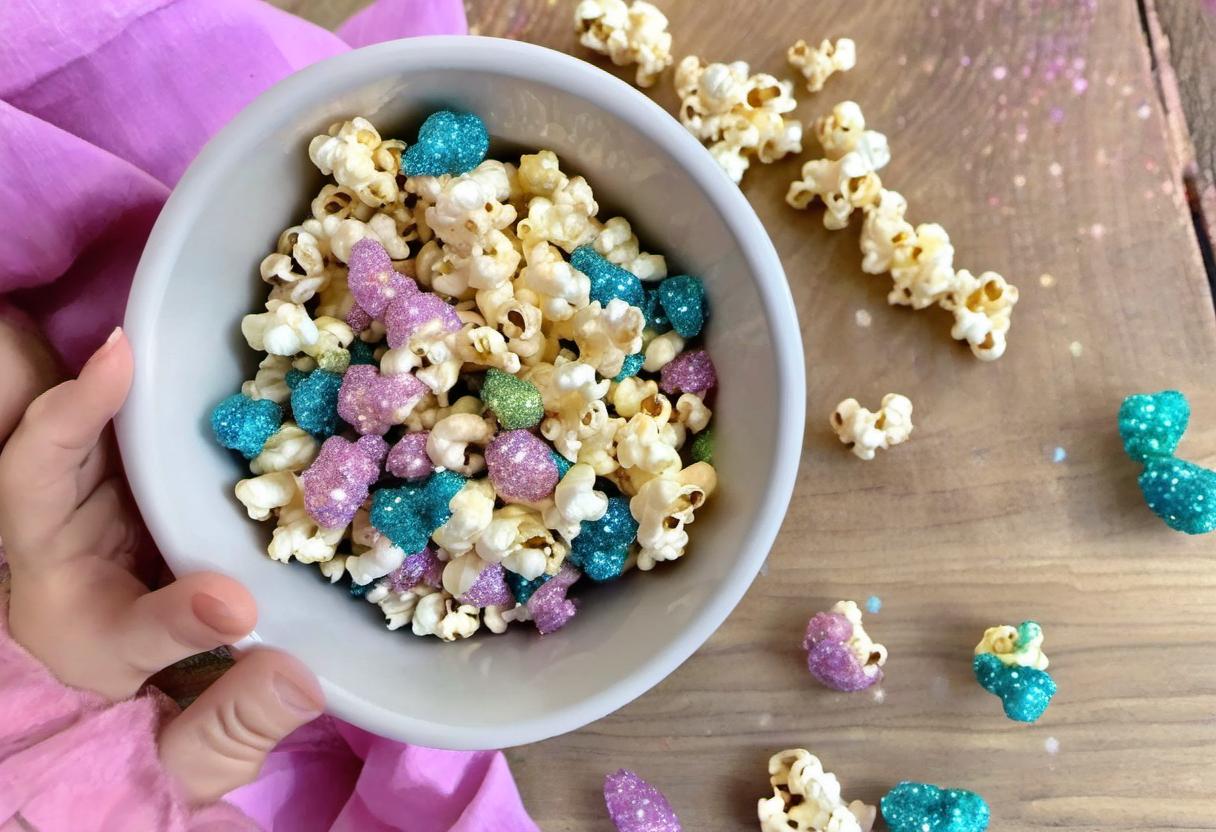 Image showing the final output answering the question: How do I surprise my kids with Fairy Dust Popcorn.