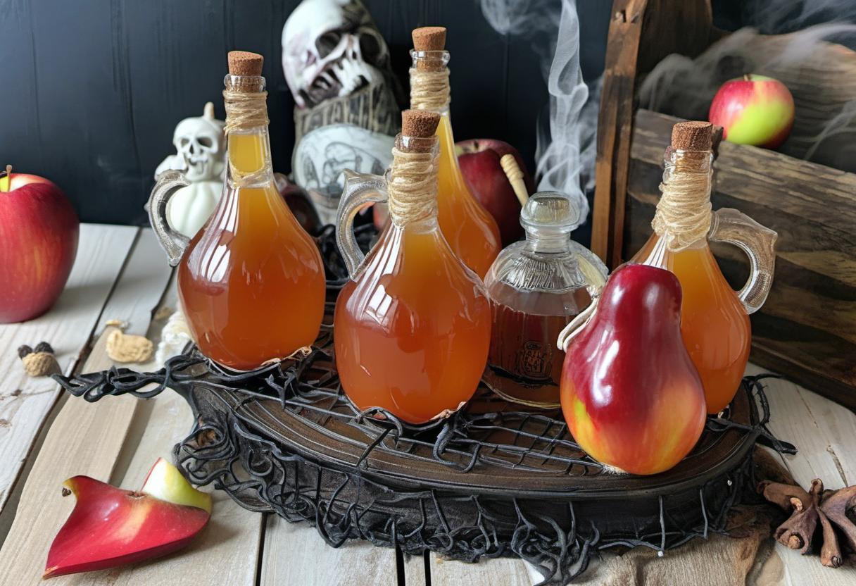 Image showing the final output answering the question: How do I conjure up Poison Apple Cider with a haunting twist.