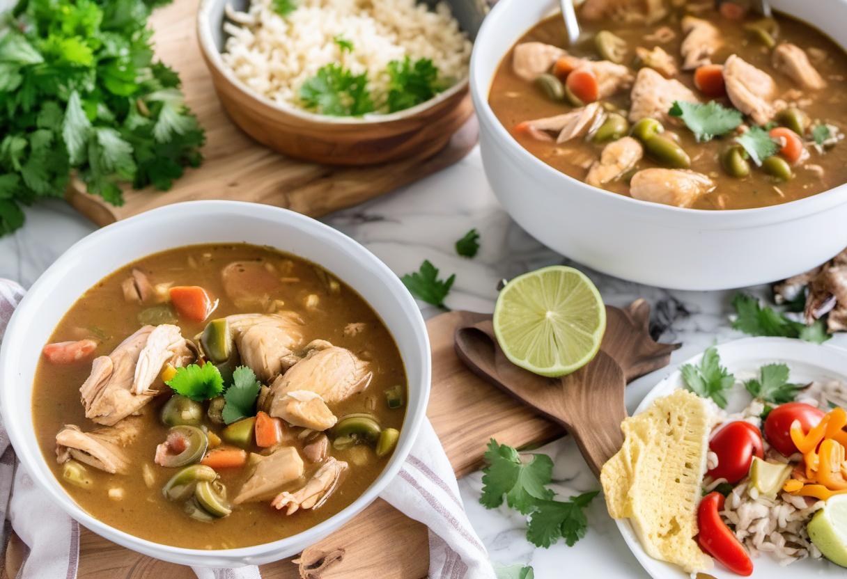 Image showing the final output answering the question: How do I prepare a flavorful and healthy Chicken Gumbo.