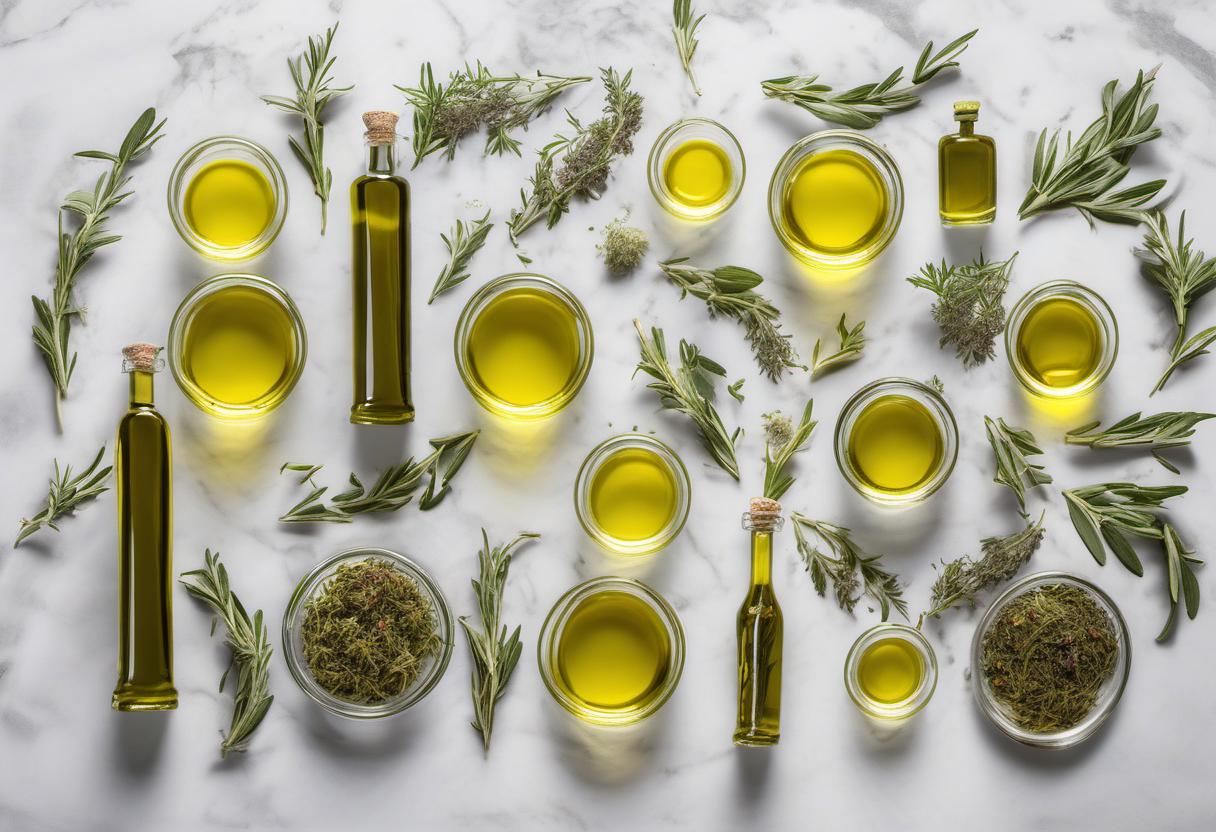 Image showing the final output answering the question: How do I infuse olive oil with herbs.