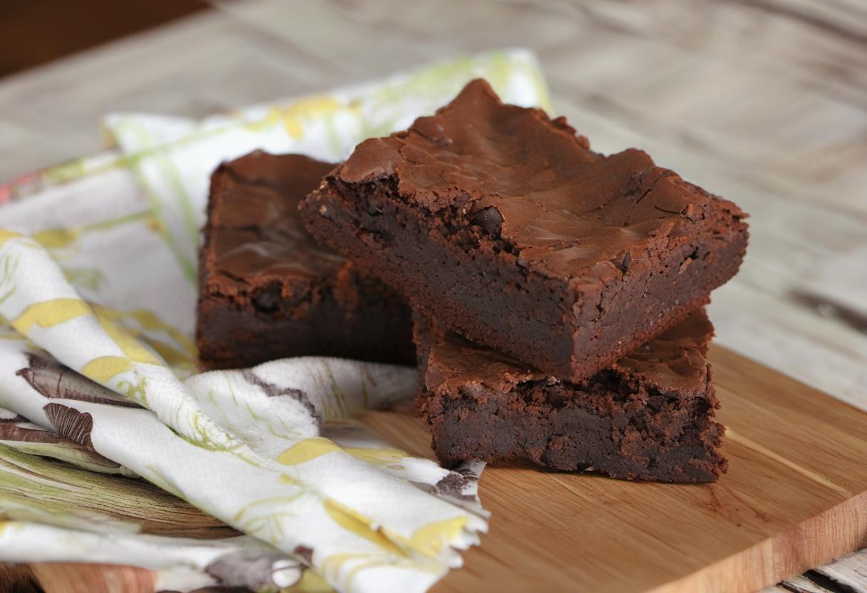 Image showing the final output answering the question: How do I make gluten-free brownies.