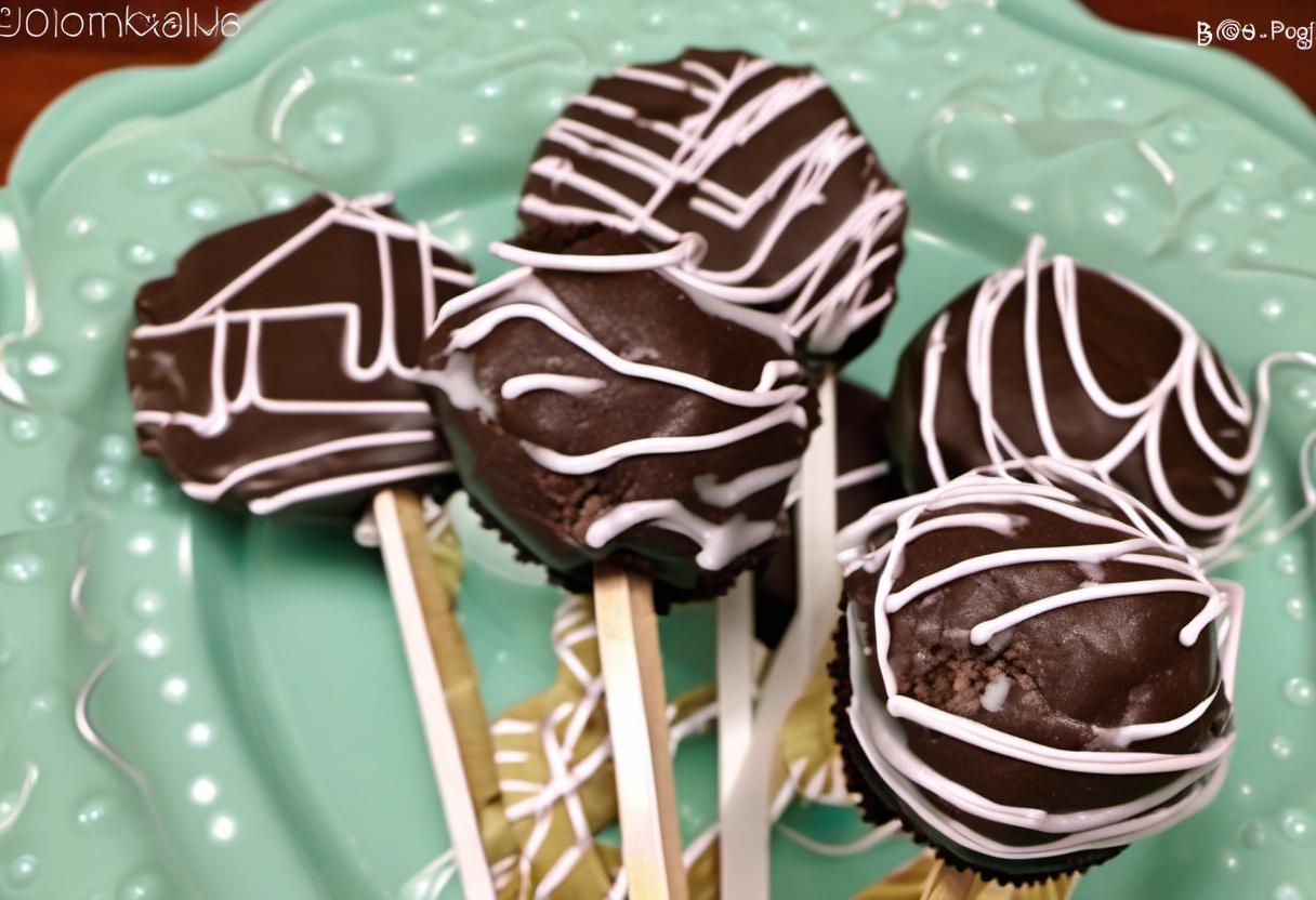 Image showing the final output answering the question: How do I make brownie pops.