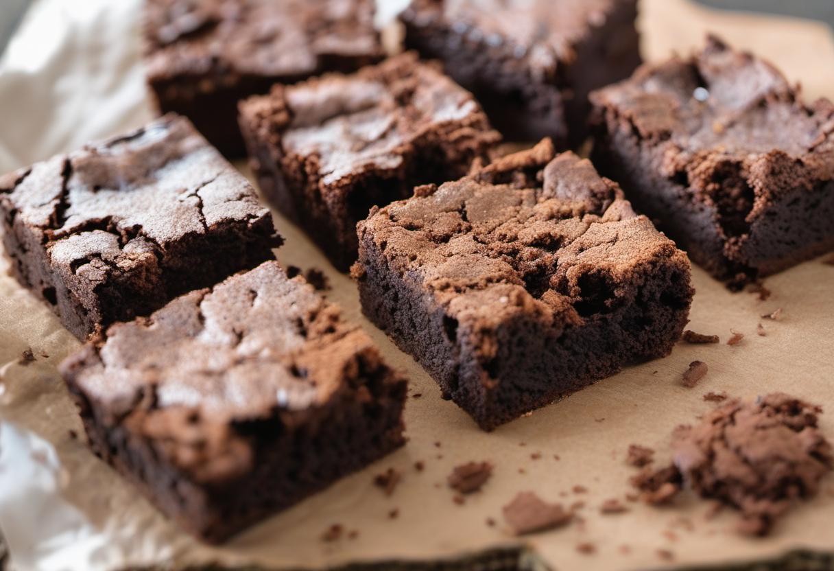 Image showing the final output answering the question: How do I fix dry and crumbly brownies.