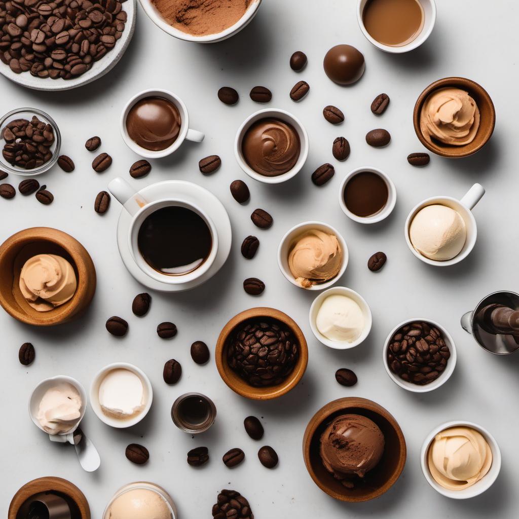 Items needed to answer the question, pair affogato with unexpected flavors. Items include:  Gelato Flavor  Espresso