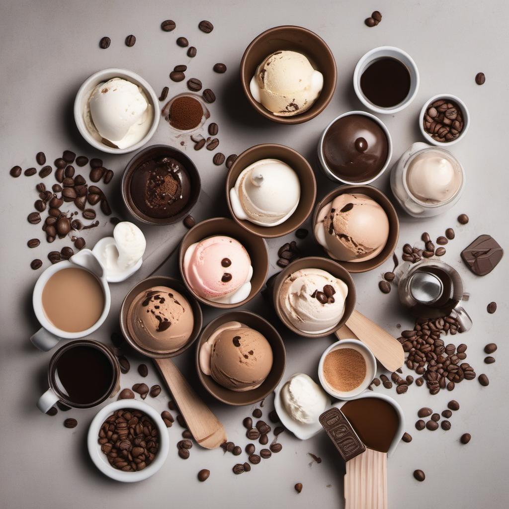 Items needed to answer the question, create affogato-inspired desserts. Items include:  Espresso  Ice Cream  Optional Toppings