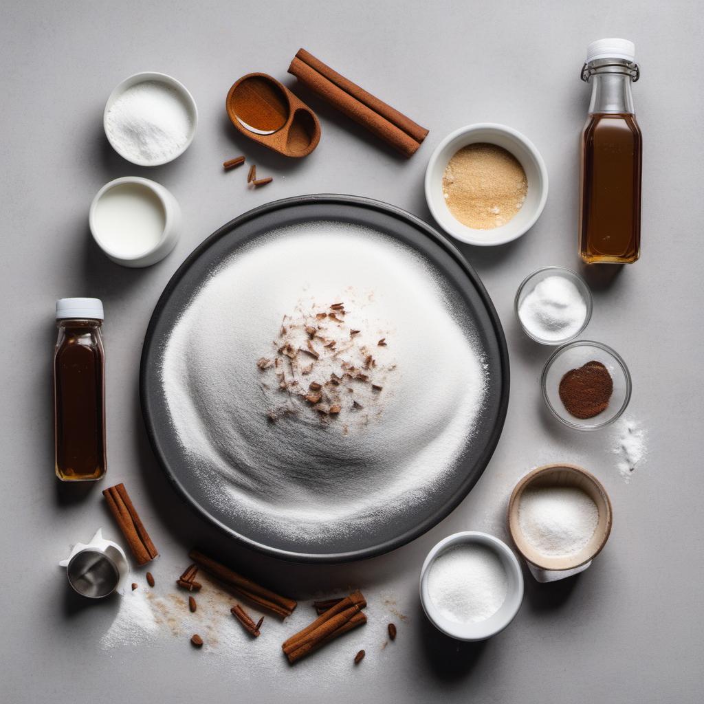 Items needed to answer the question, how do I glaze cronuts. Items include:  Powdered Sugar  Milk  Vanilla Extract