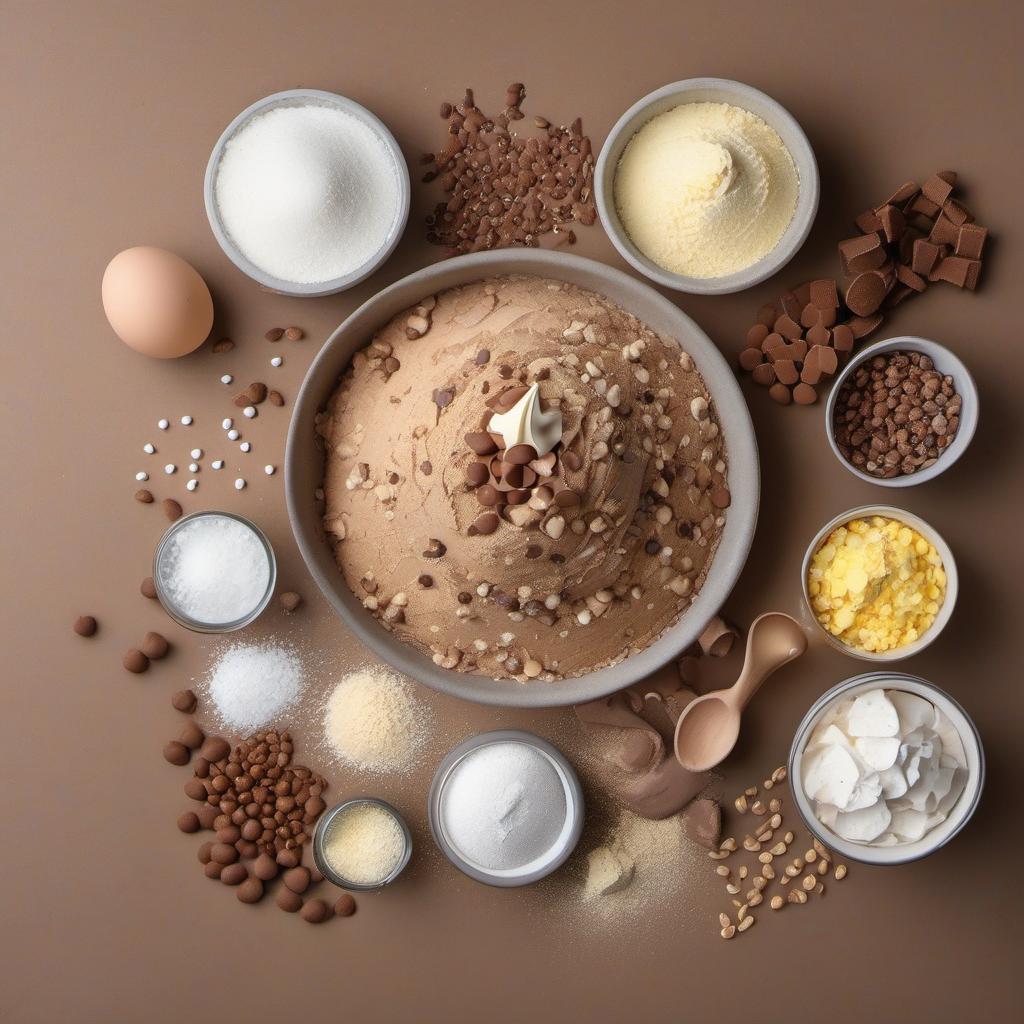 Items needed to answer the question, how do I make cronut ice cream sandwiches. Items include:  All-purpose flour  Granulated sugar  Salt  Instant yeast  Warm milk  Butter  Egg  Ice cream  Sprinkles, chocolate chips, crushed nuts