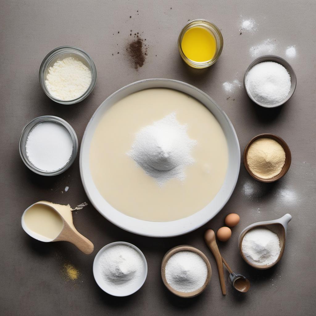 Items needed to answer the question, how do I make cronut donut holes. Items include:  all-purpose flour  granulated sugar  instant yeast  salt  warm milk  melted butter  egg  vegetable oil  powdered sugar  milk  vanilla extract