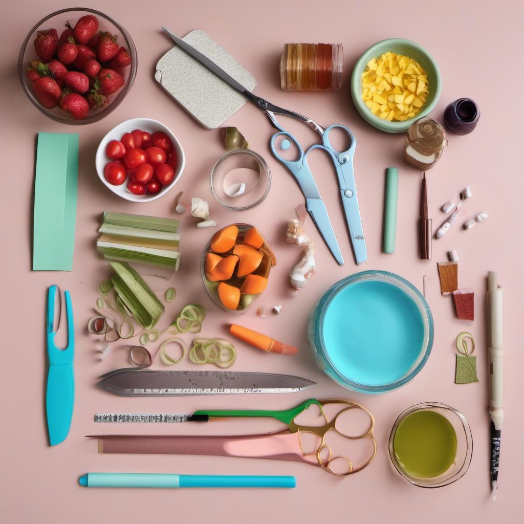 Items needed to answer the question, How do I make honeycomb-themed crafts with kids. Items include:  Colored paper  Scissors  Glue  Markers  Optional decorative materials