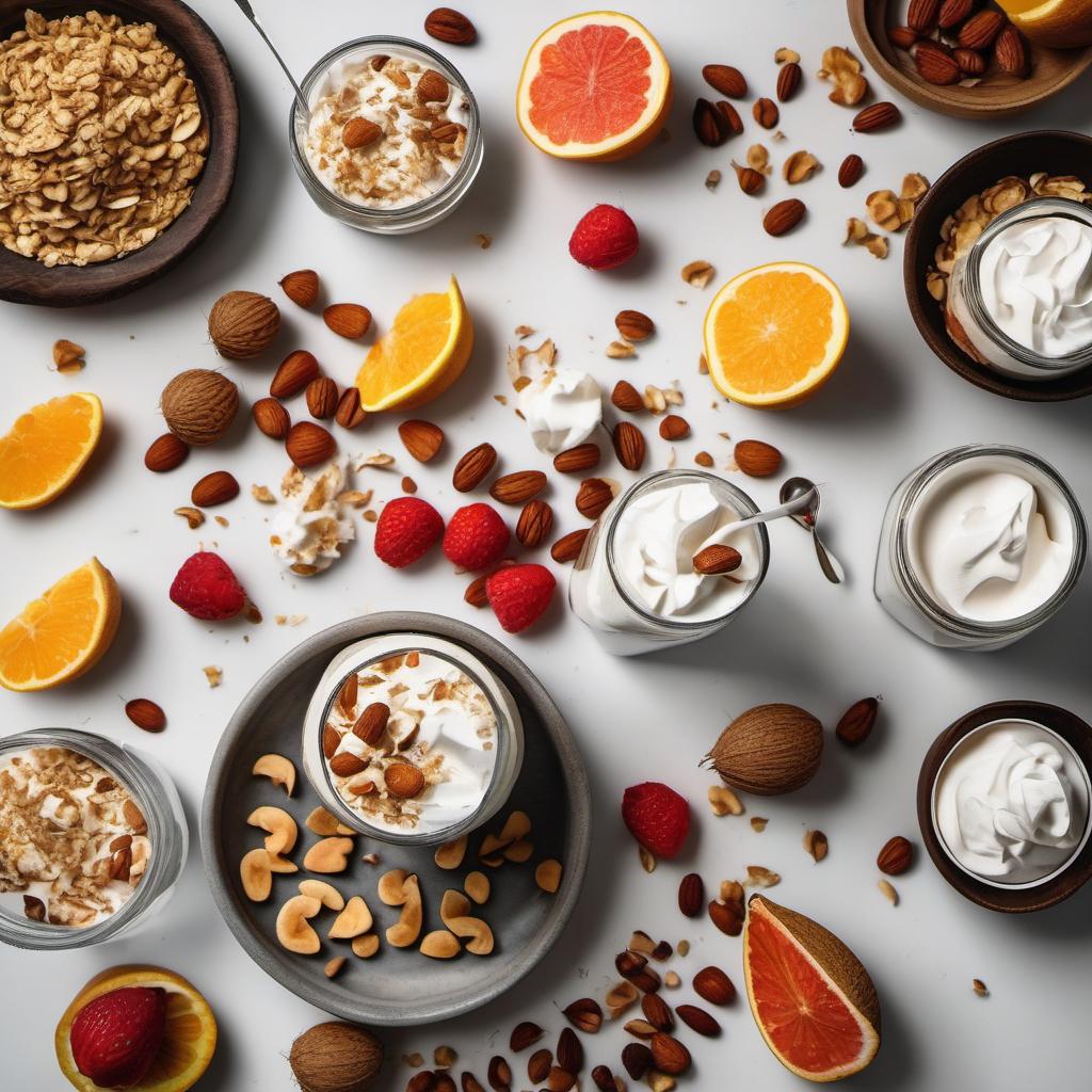 Items needed to answer the question, How do I choose the right toppings for my pavlova. Items include:  Fresh fruits  Flavored creams  Crushed nuts  Toasted coconut  Whipped cream