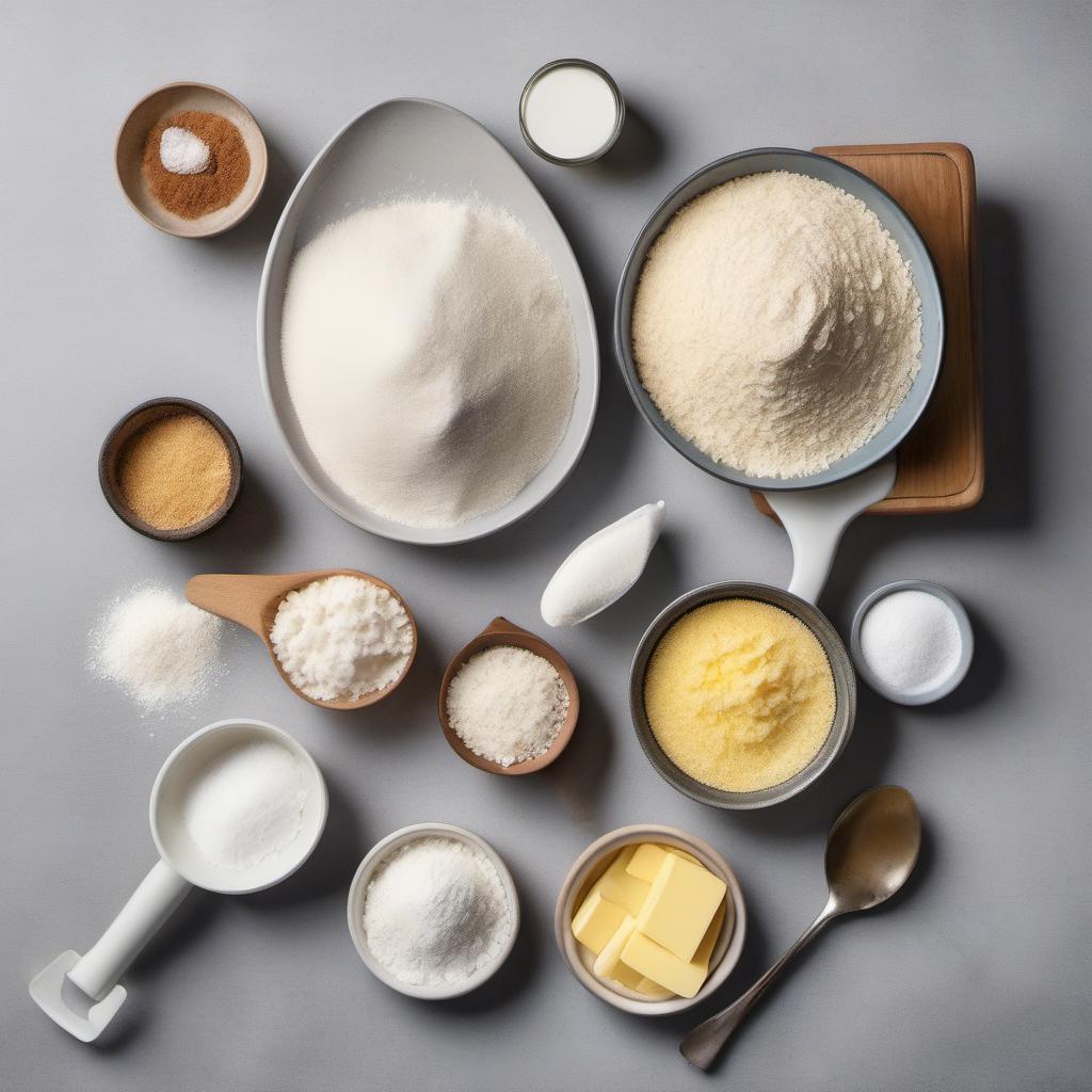 Items needed to answer the question, how do I make croissant dough from scratch. Items include:  All-purpose flour  Granulated sugar  Active dry yeast  Warm whole milk  Salt  Unsalted butter (softened)  Unsalted butter (cold, but pliable)