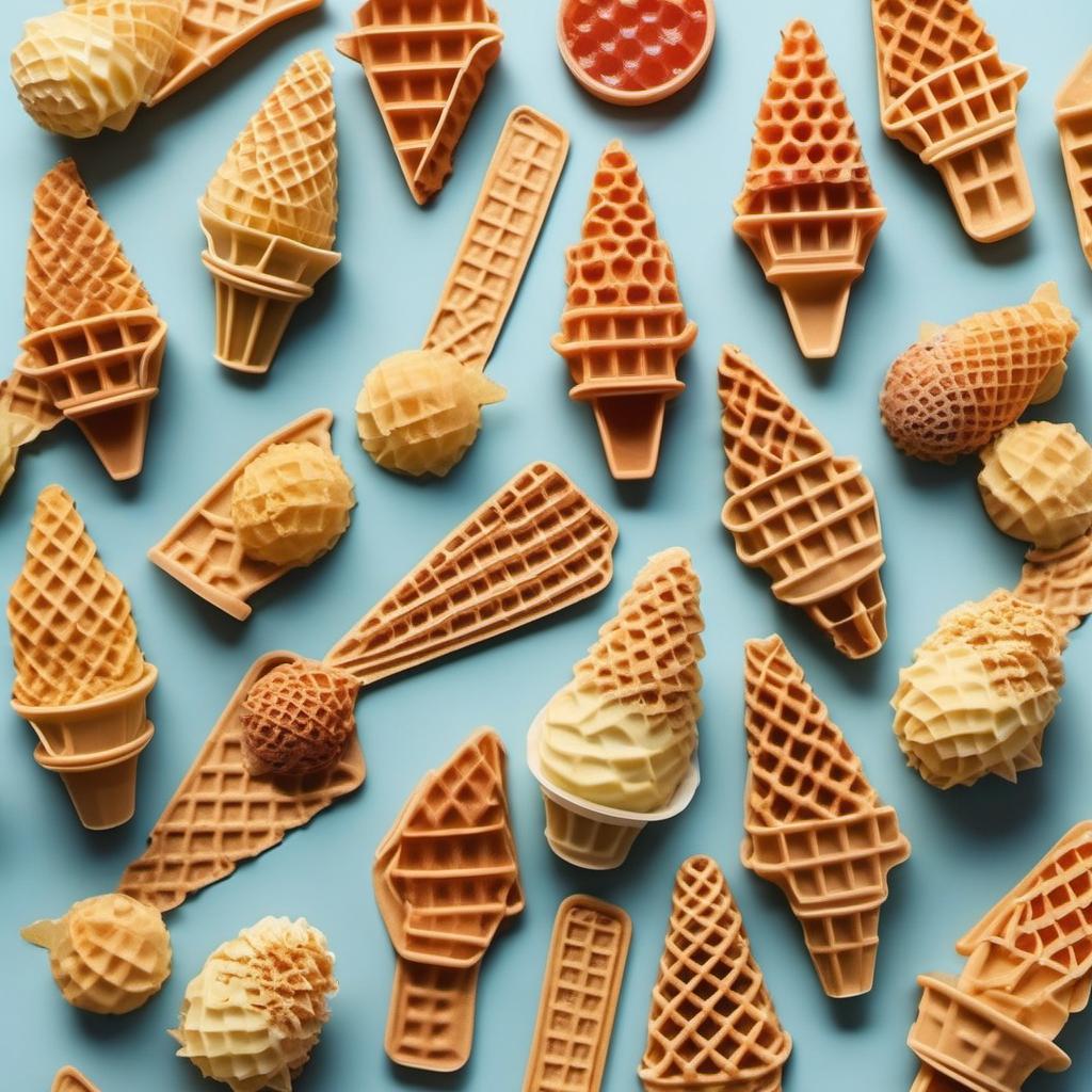 Items needed to answer the question, organize an ice cream social featuring fish-shaped waffle cones. Items include:  fish-shaped waffle cone molds  ice cream flavors  toppings  decorations  scoops or ice cream spades  invitations  platters or display stand