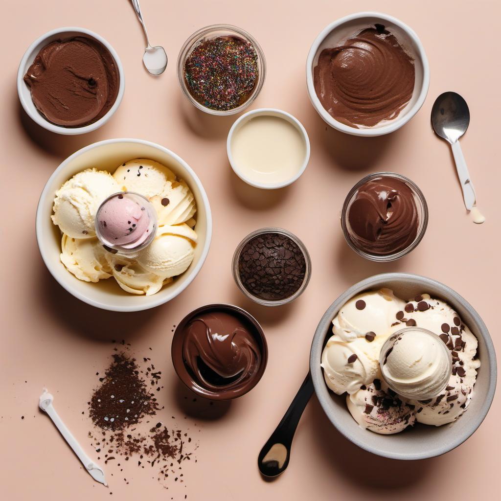 Items needed to answer the question, make a Freak Frappe. Items include:  Ice Cream  Milk  Whipped Cream  Chocolate Syrup  Vanilla Extract  Sprinkles