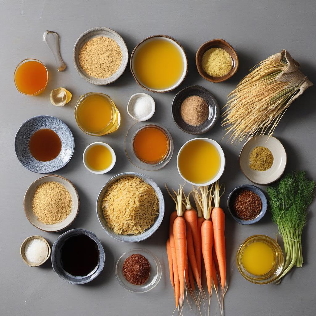 Items needed to answer the question, create stunning vegan meat alternatives for your Charcuterie Board. Items include:  Vital wheat gluten  Nutritional yeast  Spices  Carrots  Liquid smoke  Soy sauce  Rice vinegar  Maple syrup