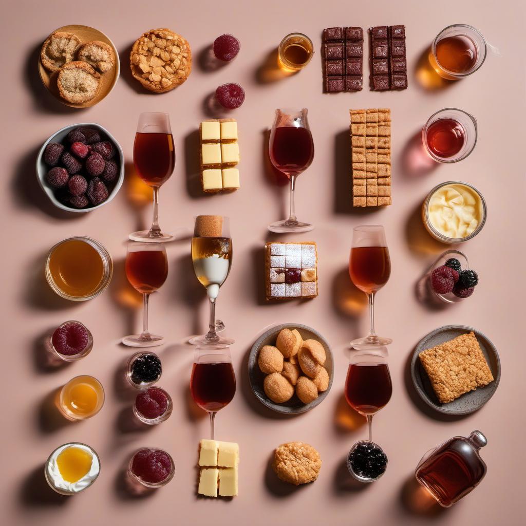 Items needed to answer the question, pair wines with your Dessert Charcuterie Board. Items include:  Desserts  Wines