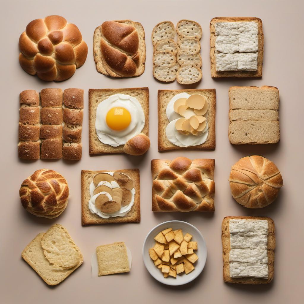 Items needed to answer the question, choose the perfect bread and crackers for a Picnic Charcuterie Board. Items include:  Breads  Crackers