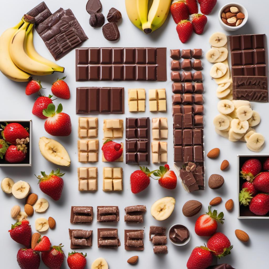Items needed to answer the question, organize a chocolate charcuterie board tasting event. Items include:  Chocolates  Sliced fresh fruits  Nuts  Crackers or bread
