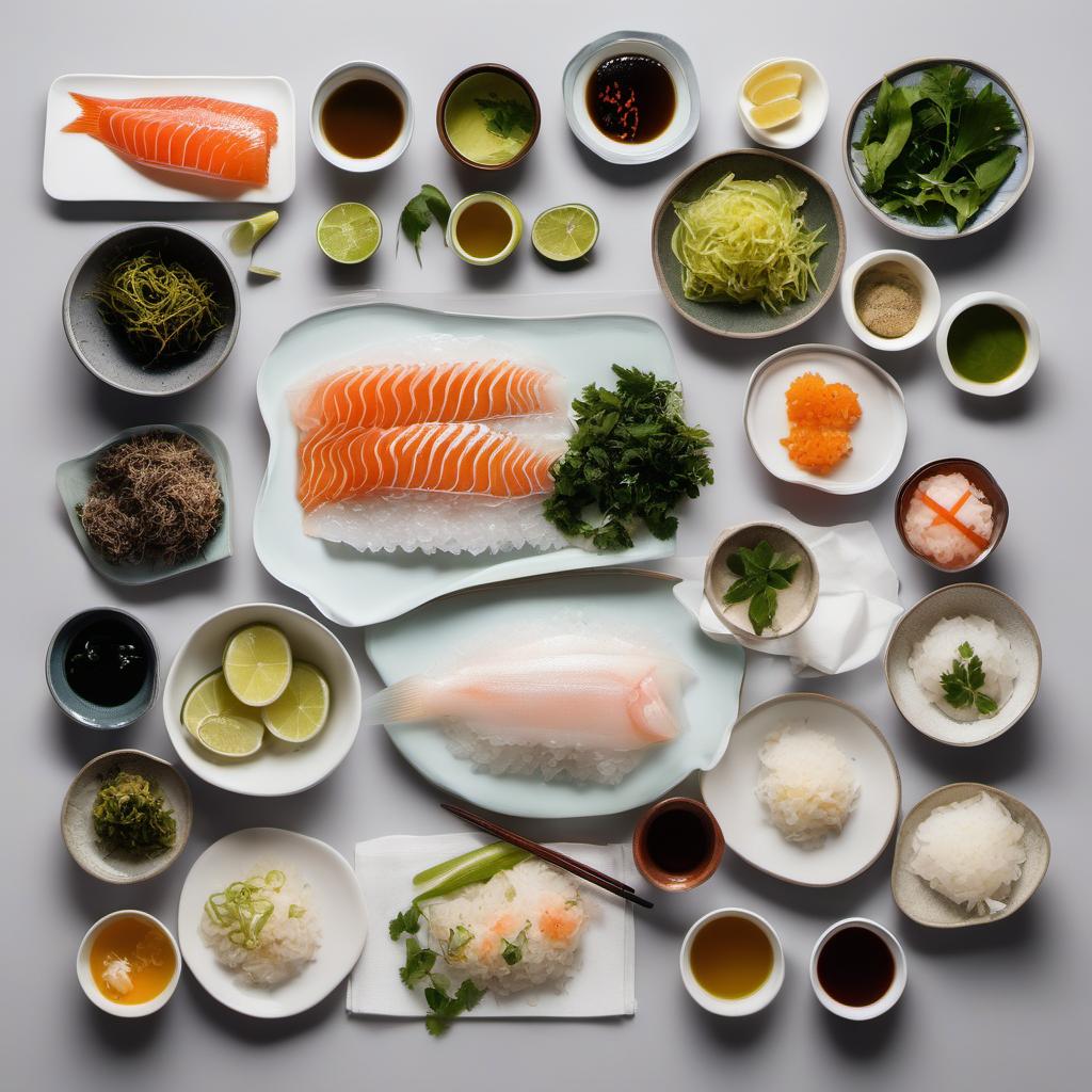 Items needed to answer the question, How do I choose the right fish for Temaki Hand Rolls. Items include:  Fish