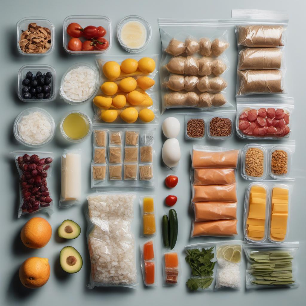Items needed to answer the question, How do I store and keep Rainbow Sushi Rolls fresh. Items include:  Plastic wrap  Airtight container or Ziploc bag