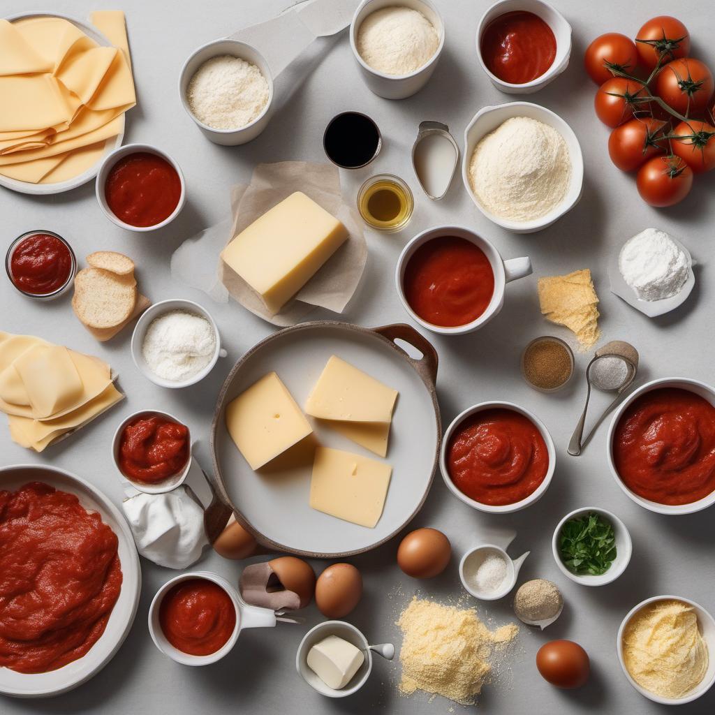 Items needed to answer the question, How do I make Neapolitan Pizza at home. Items include:  All-purpose flour  Salt  Yeast  Warm water  Tomato sauce  Cheese  Toppings