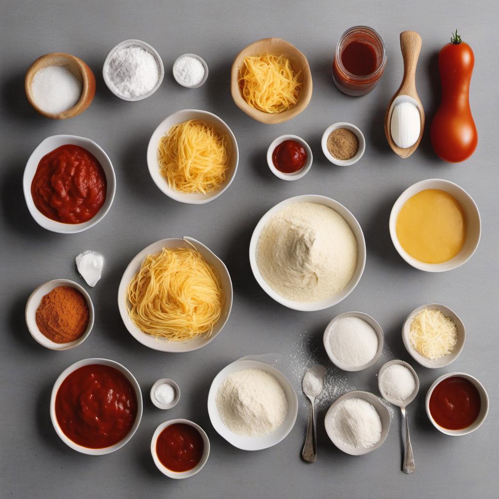 Items needed to answer the question, How do I make a classic Margherita Neapolitan Pizza. Items include:  all-purpose flour  salt  instant yeast  lukewarm water  tomato sauce  shredded mozzarella cheese