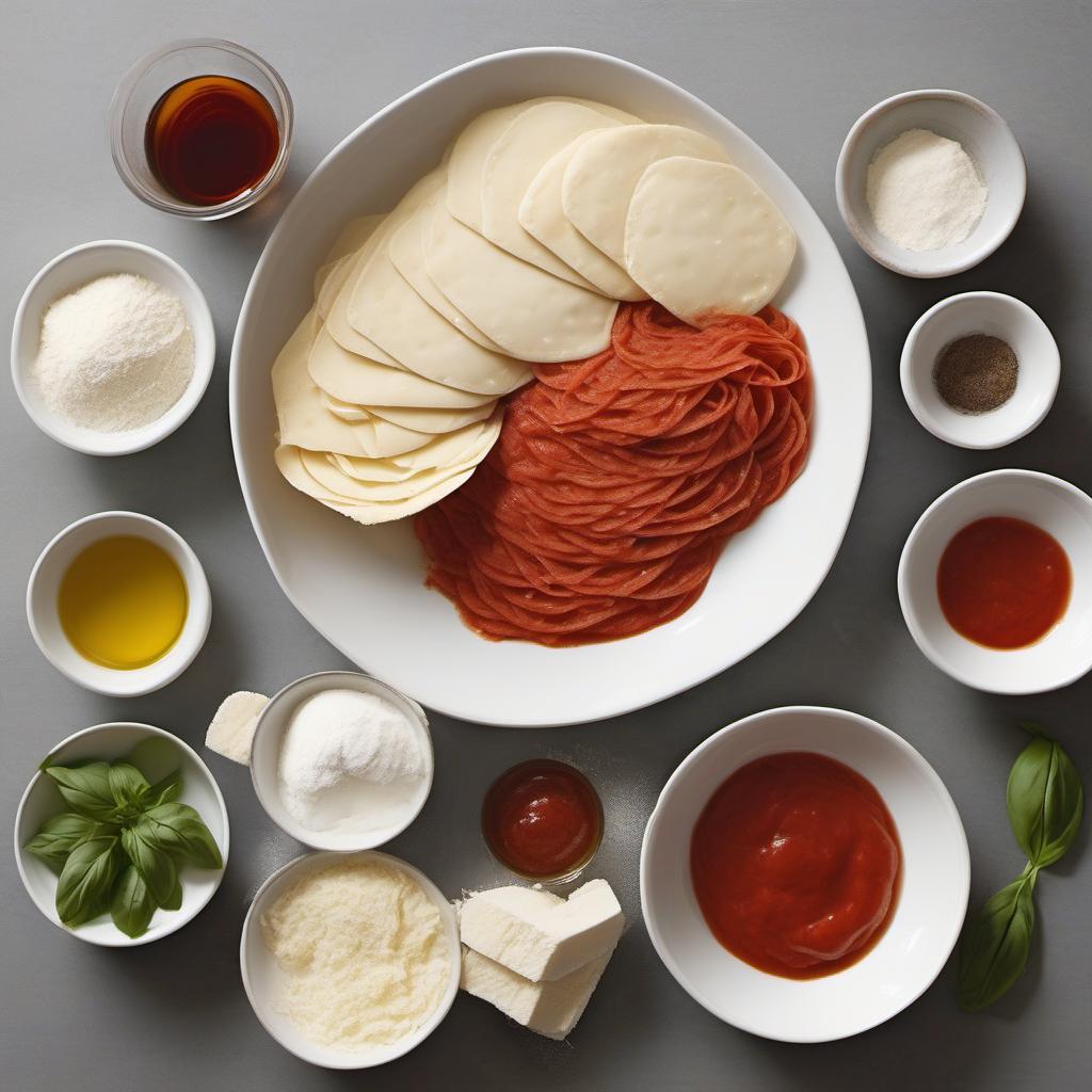 Items needed to answer the question, How do I create a heavenly Truffle Oil Margherita Pizza. Items include:  All-Purpose Flour  Sugar  Active Dry Yeast  Salt  Warm Water  Olive Oil  Tomato Sauce  Fresh Mozzarella Cheese  Fresh Basil Leaves  Truffle Oil  Parmesan Cheese