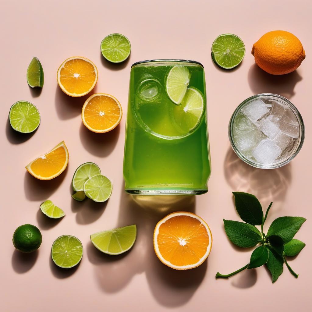 Items needed to answer the question, How do I shake up a fiesta fizz. Items include:  Lime Juice  Tequila  Orange Liqueur  Soda/Sparkling Water  Ice Cubes