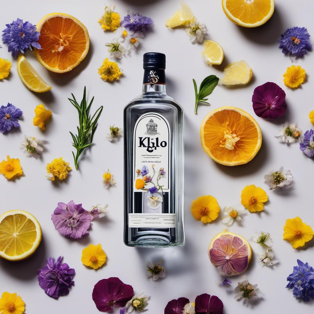 Items needed to answer the question, How do I make a Floral Gin  Tonic. Items include:  Gin  Tonic water  Edible flowers  Ice cubes  Garnish of choice