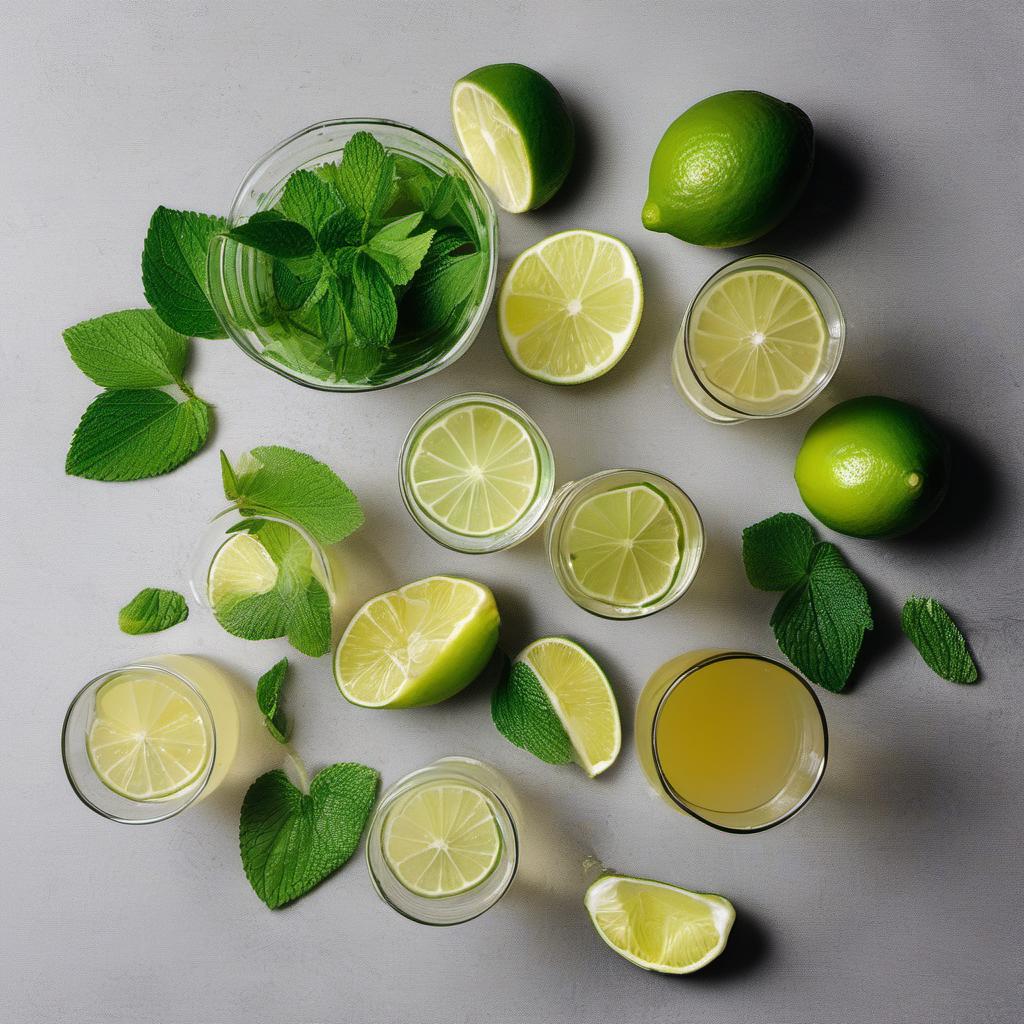 Items needed to answer the question, How do I make an Elderflower Spritz. Items include:  Elderflower cordial  Sparkling water  Lime juice  Ice cubes  Sparkling wine or Prosecco  Garnish (lime slice or fresh mint sprig)