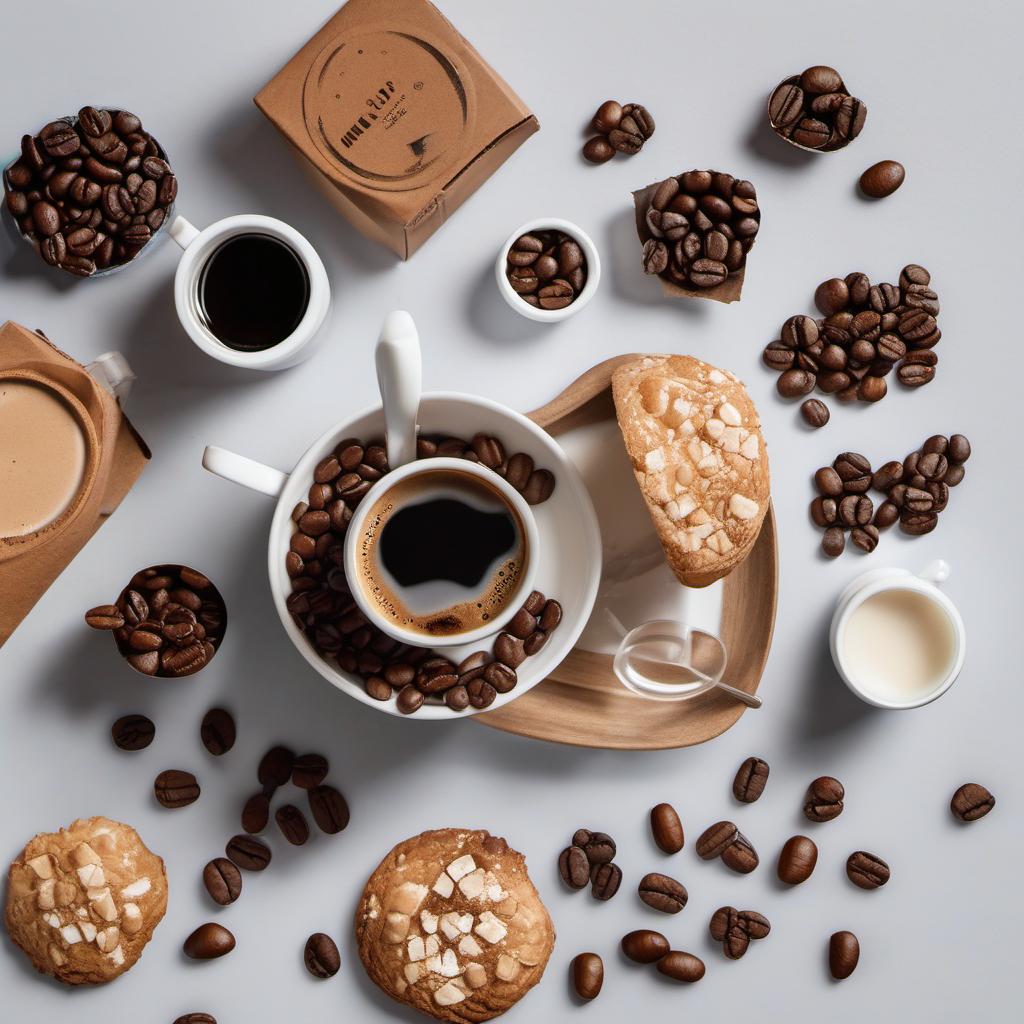 Items needed to answer the question, How do I craft a masterpiece with coffee foam. Items include:  Coffee  Milk