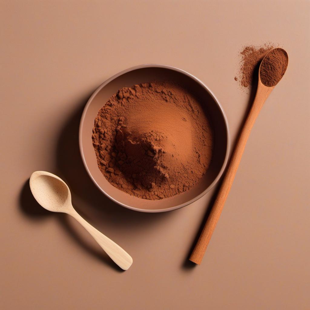 Items needed to answer the question, How do I design a 3D cat in my coffee cup. Items include:  toothpick  cocoa powder or cinnamon  clean spoon