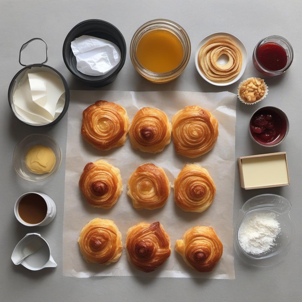 Items needed to answer the question, How do I store kouign-amann. Items include:  Plastic wrap  Airtight container
