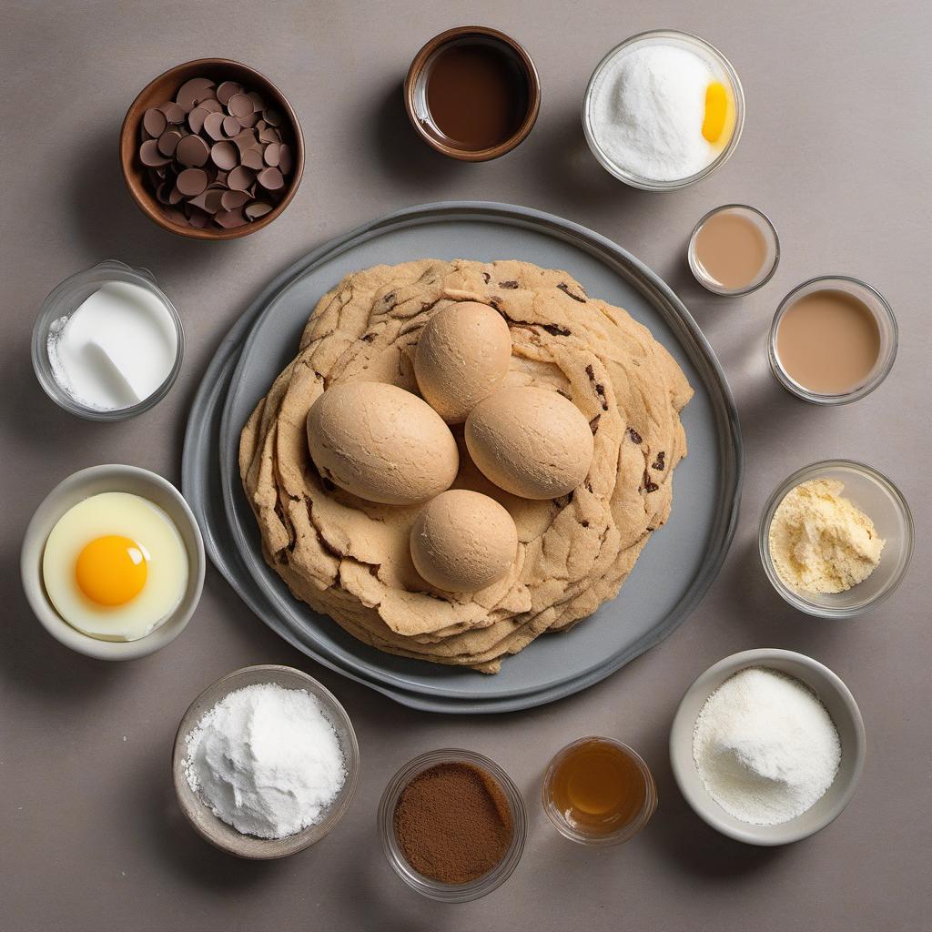 Items needed to answer the question, How do I make chocolate chip cookies like Grandma used to. Items include:  Butter  Granulated Sugar  Brown Sugar  Eggs  Vanilla Extract  All-Purpose Flour  Baking Soda  Salt  Chocolate Chips