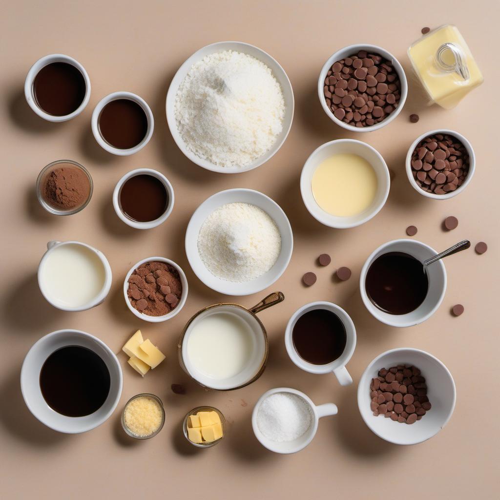 Items needed to answer the question, How do I make old-fashioned melt-in-your-mouth fudge. Items include:  Granulated Sugar  Whole Milk  Unsalted Butter  Pure Vanilla Extract  Semi-Sweet Chocolate Chips