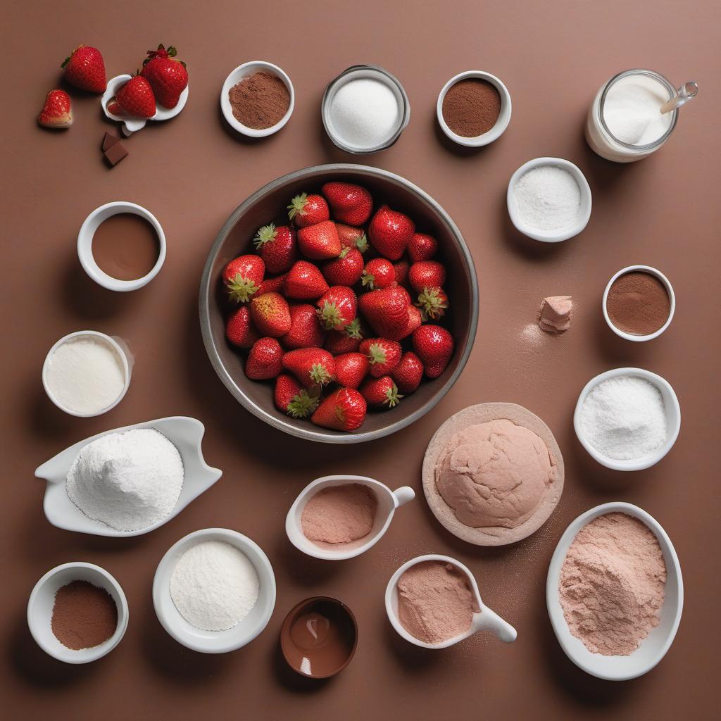 Items needed to answer the question, How do I make different flavored churros. Items include:  water  sugar  salt  flavor extract  all-purpose flour  cocoa powder  freeze-dried strawberries
